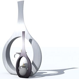 Vase hole candle 3D Object | FREE Artlantis Objects Download